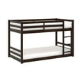 thumbnail image 6 of HH2 Home Essentials Campbell Wood Twin Over Twin Floor Bunk Bed, Espresso, 6 of 12