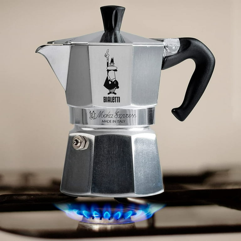 Bialetti 6-Cup Moka Express Stovetop Espresso Maker Aluminum Replaceme –  Coffeesection
