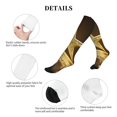 thumbnail image 6 of Bixox Golden Glitter And Light Print Compression Socks,Compression Socks Women & Men Circulation for Medical,Running,Athletic, 6 of 7