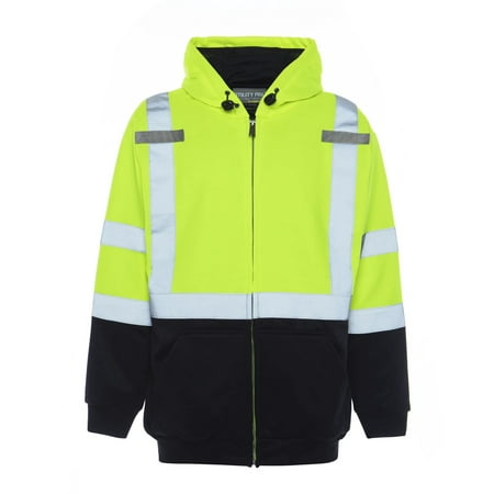 UPC 809706102601 product image for Utility Pro UHV425 Polyamide High-Vis Hooded Soft Shell Jacket with Side Pockets | upcitemdb.com