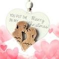 thumbnail image 6 of Baoblaze Heart Shaped Wooden Decor Sign Retro Wooden Love Decoration Couples Ornament for B, 6 of 8