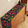 thumbnail image 4 of Linen Mexican Fiesta Table Runner Tablecloth For Home Dining Room Kitchen Table Decoration (33 x 180cm ), 4 of 9