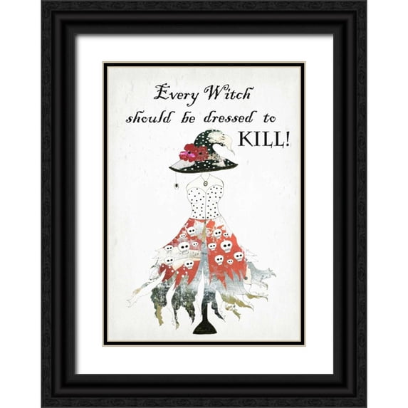 Ogren, Sarah 24x32 Black Ornate Wood Framed with Double Matting Museum Art Print Titled - Dressed to Kill