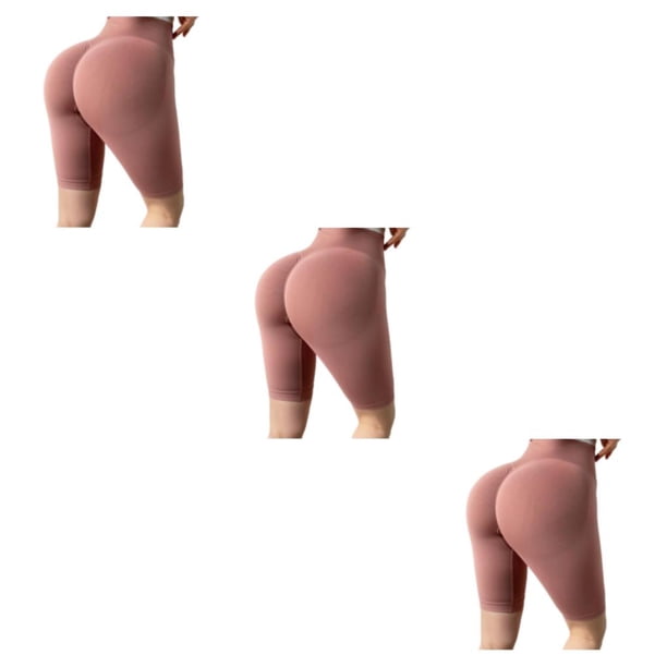 Minnieouse Gimnasio en casa Mujeres Pantalones cortos Niñas Ciclismo Entrenamiento Cintura alta Levantamiento de glúteos Deportes Pantalones Type1 NO1