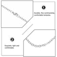 thumbnail image 4 of Miangastore DIY Craft Chains Silver Titanium Steel 4pcs, 4 of 9