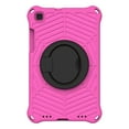 thumbnail image 3 of Dteck Case for Samsung Tab A 8.0 SM-T290/T295 2019, Kids Friendly EVA Rugged Shell Foldable Kickstand 360 Degree Rotayable Versatile Hand-full Ring Shockproof Anti-drop Lightweight Case,  Rose, 3 of 10