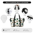 thumbnail image 3 of Travel Duffle Bag Cute Dark Blue Durian Travel Tote Bags Carry on Luggage Waterproof Weekender Bags with Top Handle Adjustable Shoulde Strap for Travel Gym, 3 of 5