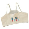 thumbnail image 3 of SHenli Girls Padded Training Bra, Cotton Crop Cami Bras with Adjustable Straps Wireless Light 10-16 Years, 3 of 4