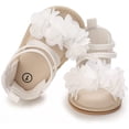thumbnail image 5 of Infant Baby Girls Sandals Soft Sole T-Strap Toddler Flats First Walkers Summer Shoes, 5 of 7