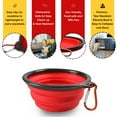 thumbnail image 3 of DOGGYLOVE Collapsible Dog Bowls – Portable Travel Dog Bowls – 34oz Food and Water Bowls for Dogs –with Carabineer Clip for Outdoors, 3 of 7