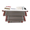 thumbnail image 1 of maskred Metal Steering Pull Rod Linkage Set For 1/12 ECX RGT 136100 Hop-ups Boost Performance With Full Set Metal Steering Pull Titanium 1Set, 1 of 6