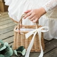 thumbnail image 3 of de paja para mujeres y niñas, de paja de primavera y verano, de ratán, grande tejido, accesorios de fotografía - Rectángulo BLESIY Monedero de paja, 3 of 8