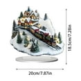 thumbnail image 2 of Christmas Carousel Acrylic Table Decor, 2D Holiday Display for Home & Festive Gift, 8 Inch, Indoor Christmas Decorations, 2 of 4