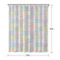 thumbnail image 5 of Pioneer Flower Floral Print Pattern Shower Curtain 72"x84", Bathroom Decorative Shower Curtain Set with 12 Hooks, Waterproof Washable, 5 of 6