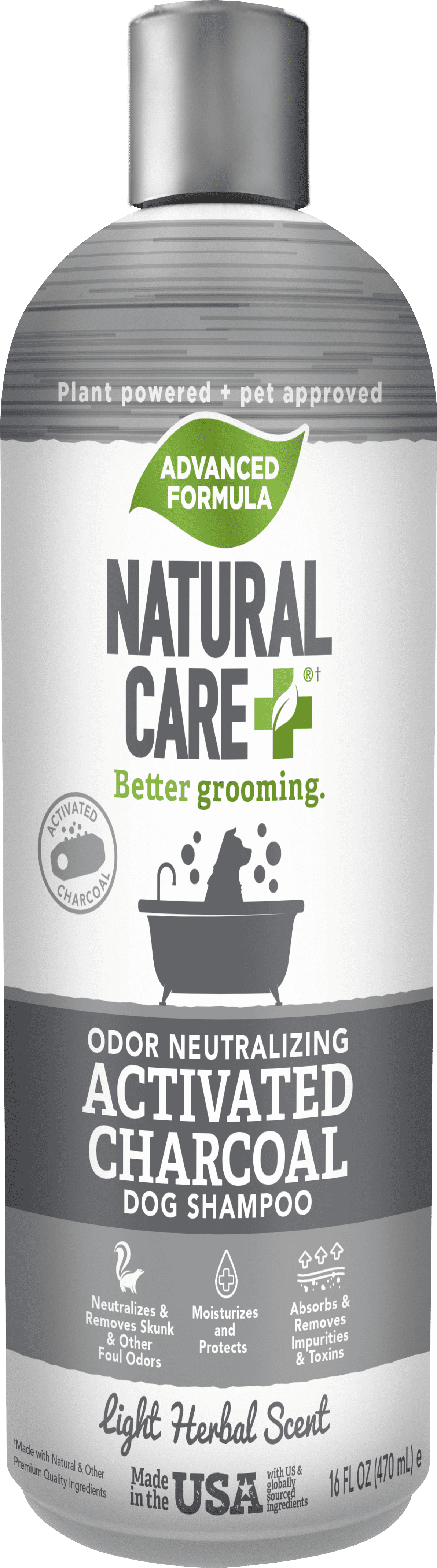 Natural Care Oder Neutralizing Activated Charcoal Shampoo for Dogs, 16
