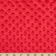 thumbnail image 3 of Minky Dimple Dot 60 Inch Soft Plush Polyester Microfiber Cuddle Fabric By The Yard - For Sewing Apparel, Accessories, Decor, And More (Red, 5 Yards), 3 of 4