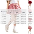 thumbnail image 3 of CHEEREAM Mini Skirt For Kids Flowy High Waisted Bow Tie Ruffle Hem Short Skirts Girls Cute Boho A-Line Layered Beach Skirt, 3 of 9
