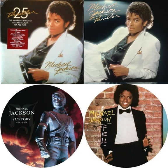 Thriller (25Th Anniversary Edition/2LP/180G/Gatefold) & Thriller (140G/Gatefold) & History: Continues (2LP/Picture Disc) & Off The Wall (Picture Disc)