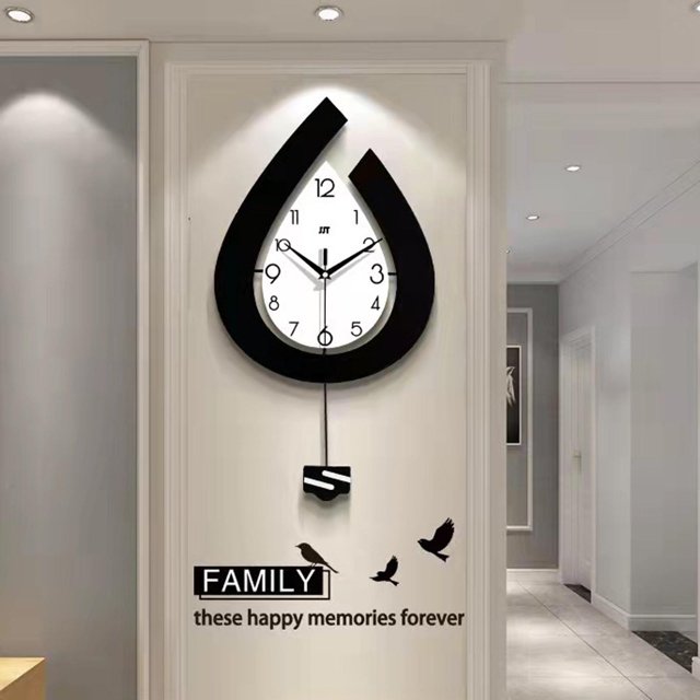 Reloj de Pared de , con Pilas, para Salón, Oficina, perfecl Reloj de pared de péndulo