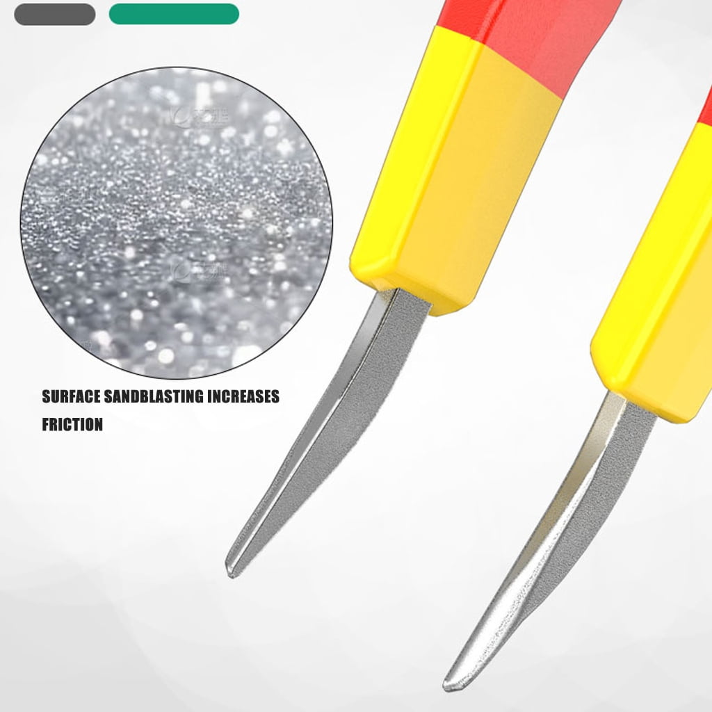 Multifunction Insulated Tweezers Suitable for Various Environment Prevent Accidental Electric Shock Gripping Large Items