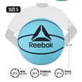 thumbnail image 2 of Reebok Size 5 Basketball with inflatable Pump - Durable Rubber Basketball for Indoor & Outdoor Play, Mint – Official Size 5 Basketball for Adults and Teens, 2 of 7