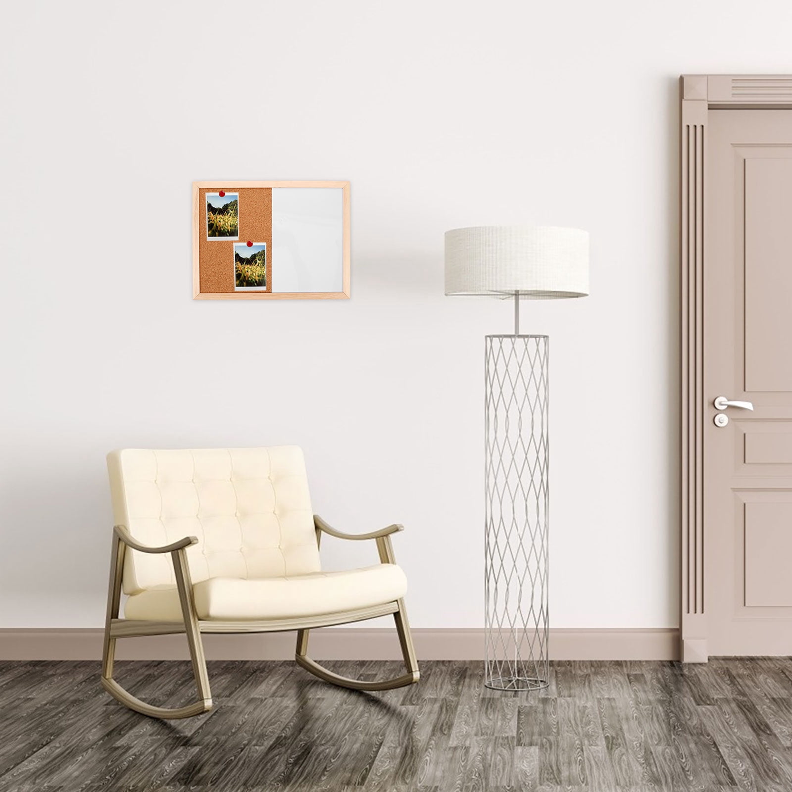 LEORX Cork Boards For Walls Iron 1Set 15.7X11.8X0.5In