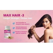 Maximize Within Max Hair-3 Advanced Hair Growth Formula for All Hair Types, 60 Count