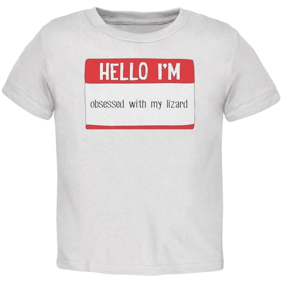 Halloween Hello I'm Obsessed With My Lizard Toddler T Shirt White 4T