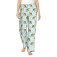 thumbnail image 2 of Goofa Cartoon Sea Turtle Printed Soft Pajama Pants for Women, Wide Leg Comfy Casual Lounge Yoga Pants-XX-Large, 2 of 9