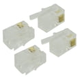 thumbnail image 1 of Conector telefónico RJ9 4P4C (100 unidades), transparente, 1 of 5