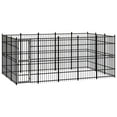 thumbnail image 6 of vidaXL Outdoor Dog Kennel Large Dog Crate Dog Cage Exercise Playpen Steel, 6 of 73