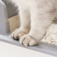 thumbnail image 2 of KUNWU Stainless Steel Cat Litter Box 20"x 14"x 8" With Enclosure Lid, Easy Clean, Never Absorbs Odor, Semi-Closed Cat Litter Box with Scoop, Anti Flash White, 2 of 12