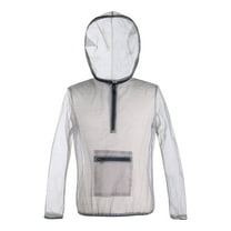 Yoloke Mosquito Jacket with Hood for Outdoor Activities Mesh Mosquito Suit for Camping Full-Body Mosquito Net for Fly Fishing