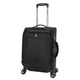 thumbnail image 6 of Swiss Tech 20in Softside Carry-on Luggage with 8-Wheel Spinner, Black, 6 of 14