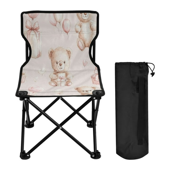 BZSMCE Camping Chairs Modern Bear Celebration Pattern Folding chair