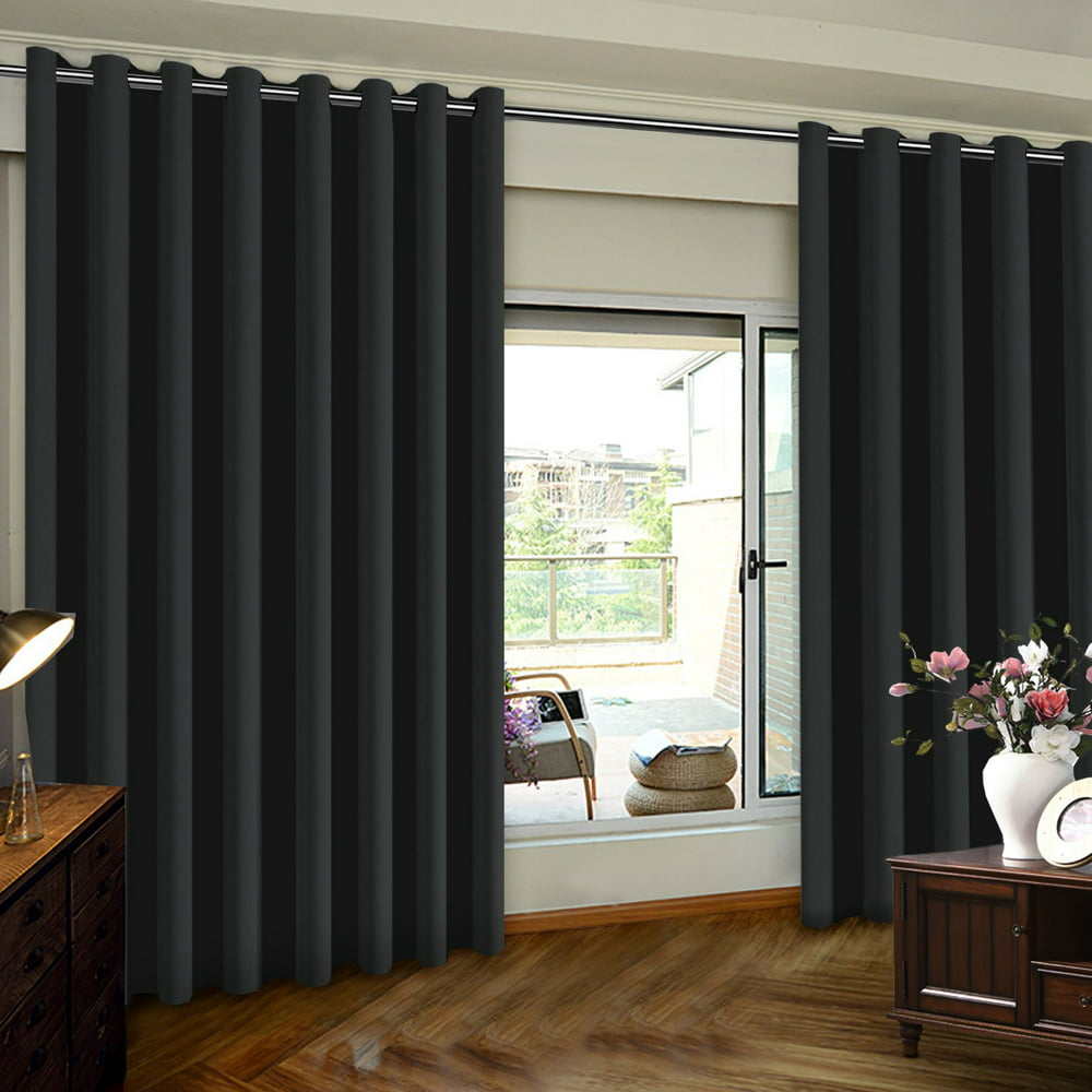 Insulated Sliding Door Curtain - Wide Thermal Blackout Patio Door