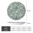 thumbnail image 2 of Zufioo Retro Rooster4 Print Bone China Decorative Plate, Ceramic Dinner Plate with Stand Ceramic Decoration Homewares-8in, 2 of 6