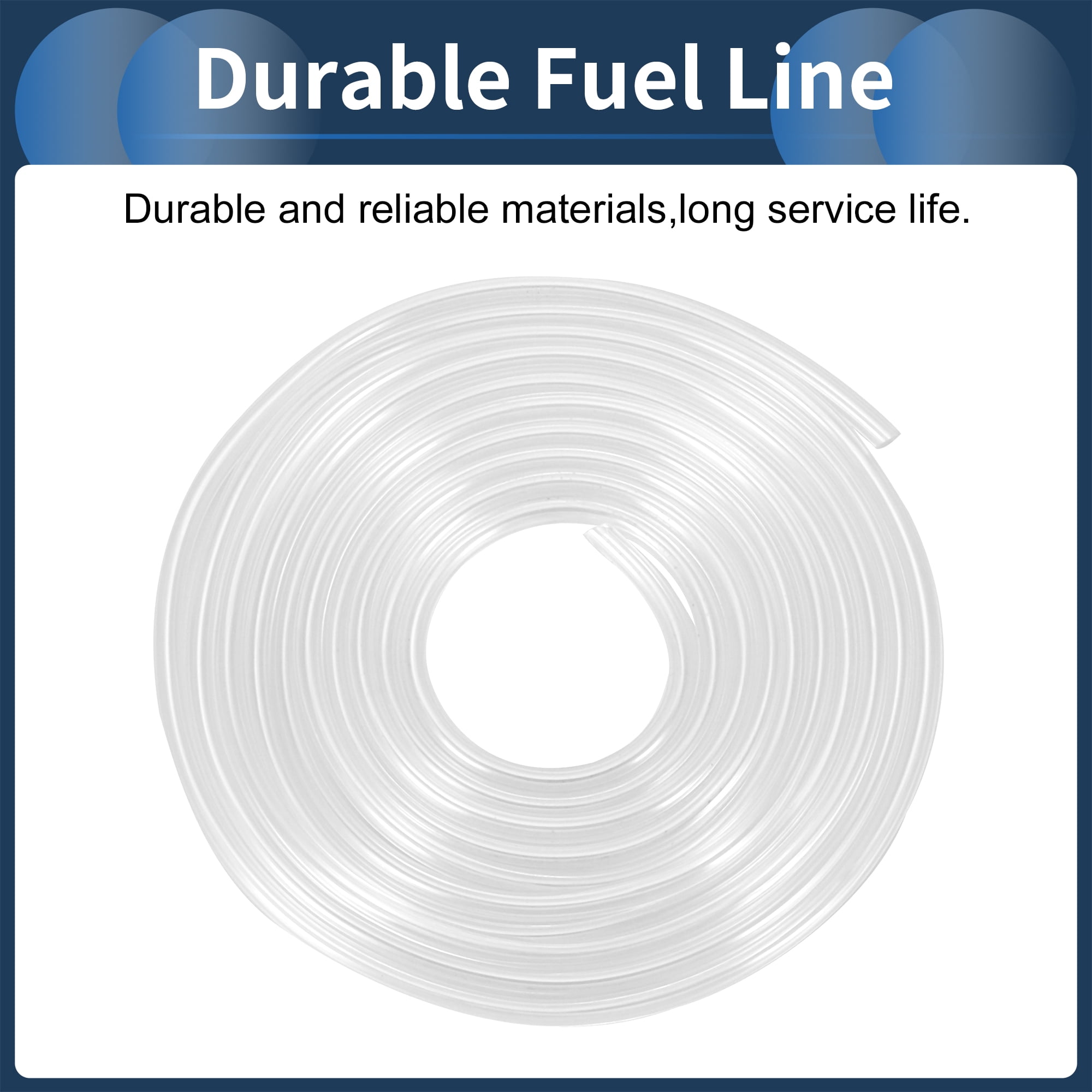 Unique Bargains Petrol Fuel Line 1/8" 1/5" Gas Line Hose 9.84ftx1/8"(ID)/1/5"(OD)