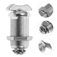 thumbnail image 1 of FUTUREORYY 1Set Lock for Cupboard Doors in Silver Color for Indoor and Outdoor Use, 1 of 4