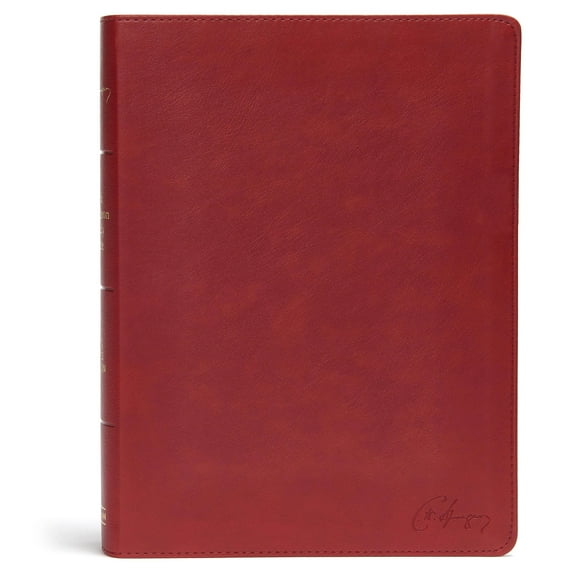 KJV Spurgeon Study Bible, Crimson LeatherTouch (Hardcover)
