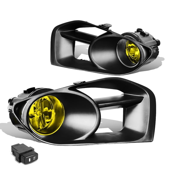 DNA Motoring FL-ZTL-194-AM For 2011 to 2014 Nissan Murano Z50 Pair Front Bumper Driving Fog Light Lamp Switch Amber Lens 12 13