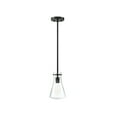 thumbnail image 2 of Trade Winds Lighting 1-Light Pendant Light In Matte Black, 2 of 5