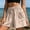 Beige, variant on Gamviast Women's Casual Shorts Drawstring Elastic Waist Loose Fit Linen Look Summer Shorts with Patch Pockets Beach Lounge Travel Wear Sky Blue XXL