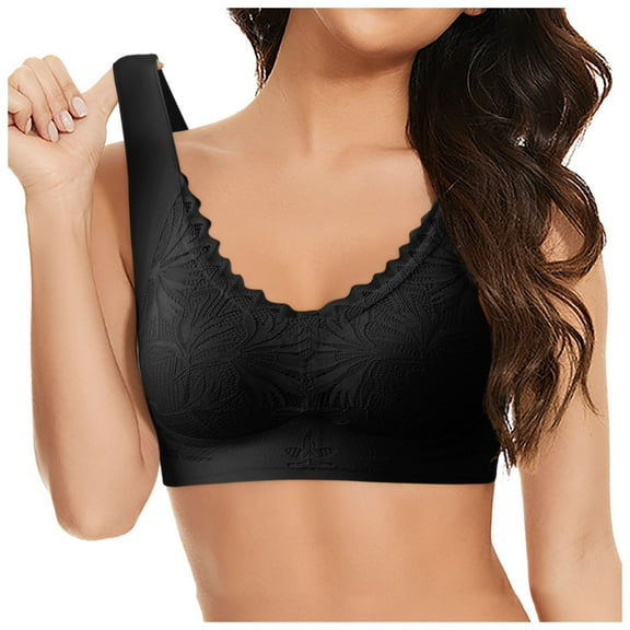 Women's Seamless,Underarm- Smoothing With Seamless Stretch Soft Light Support Bras Wireless Full-Coverage Full Coverage Bralettes Wireless Bra