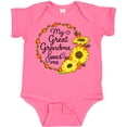 thumbnail image 3 of Inktastic My Great Grandma Loves Me with Sunflower Wreath Boys or Girls Baby Bodysuit, 3 of 5
