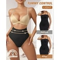 thumbnail image 5 of USEASY Shapewear for Women Tummy Control High Waist Thong Panties Seamless Body Shaper Underwear, 5 of 6