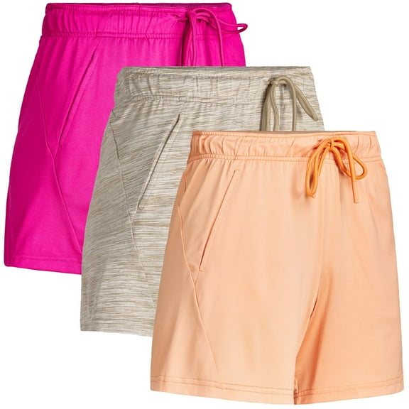 Ultra Performance Womens Dry Fit Athletic Running Shorts 3 Pack Women's Workout Gym Short's, Casual Lounge Beach Short for Women