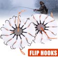 thumbnail image 2 of 2pcs/lot Fishing Hook Flip Hook Explosion Fishing Hook Wild Fishing Of Flip Cakes Eight Claws Anti-board Anti-hanging, 2 of 7