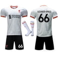 thumbnail image 1 of Liverpool FC 2024-2025 Home Kit, Men & Kids, with Socks, Number 66 Alexander-Arnold, 1 of 2