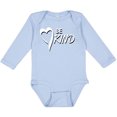 thumbnail image 3 of Inktastic Be Kind with Heart Ribbon in White Text Boys or Girls Long Sleeve Baby Bodysuit, 3 of 5